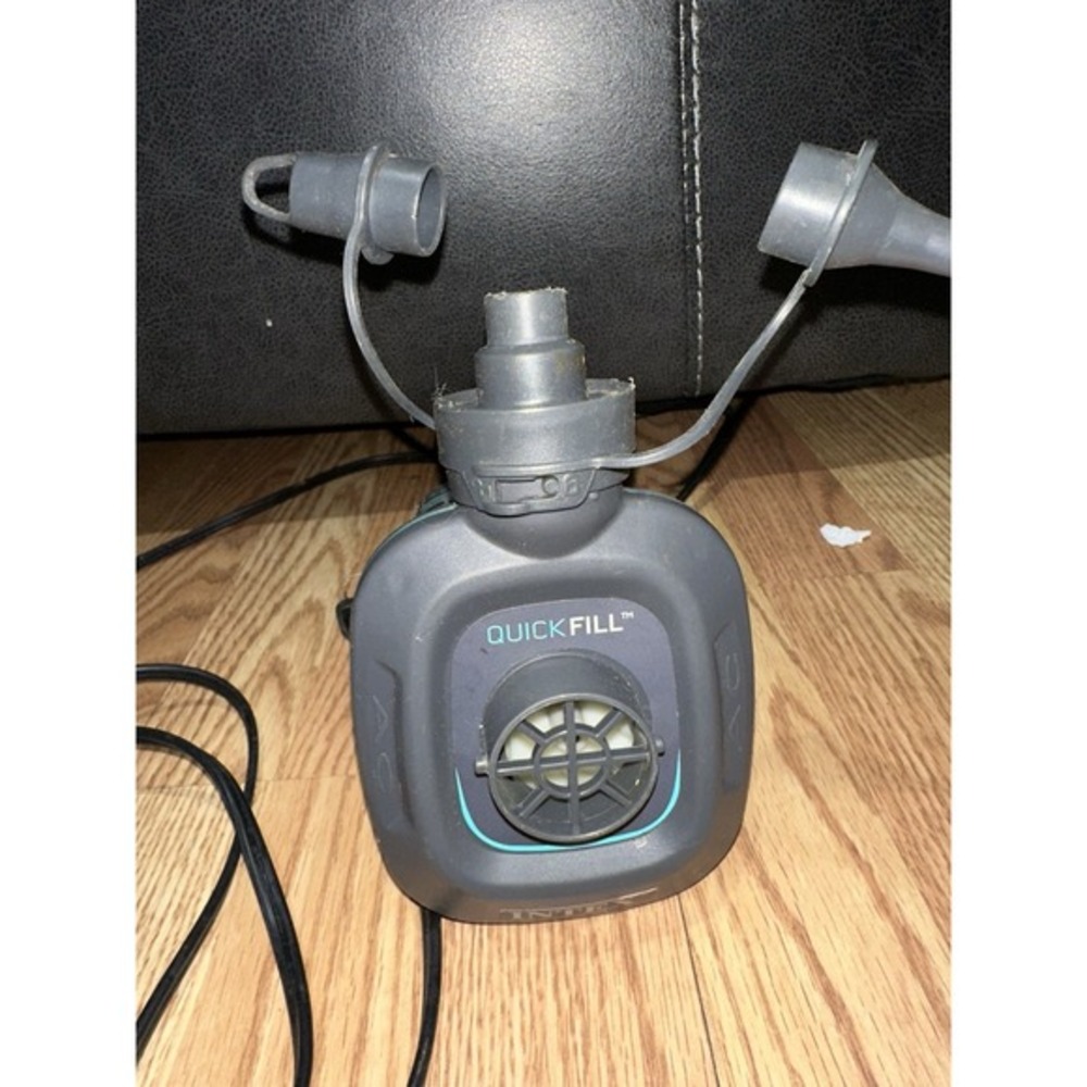 Intex‎ Quick-Fill 110-120V Electric Air Mattress Camping Pump 3 nozzles WORKS